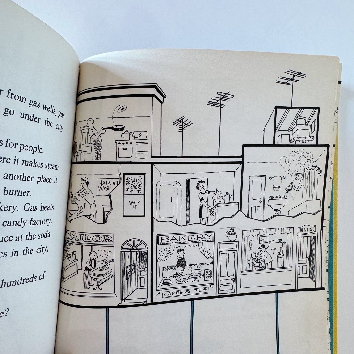 Let's Look Under the City, Herman and Nina Schneider, 1954, Illustrated Children's Book - Pretty Old Books