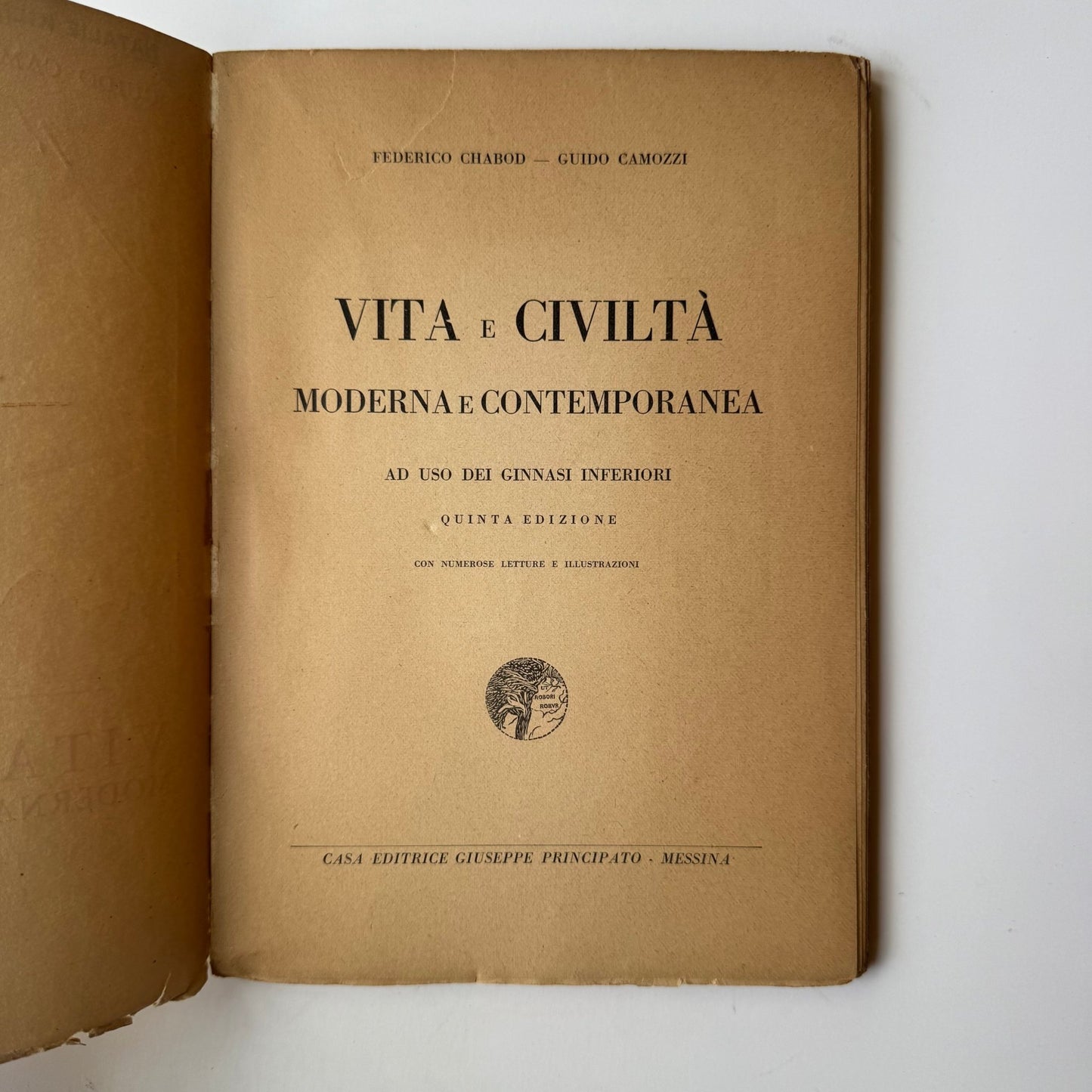 Life and Civilization, Italian High School History Textbook, 1930 Paperback - Pretty Old Books