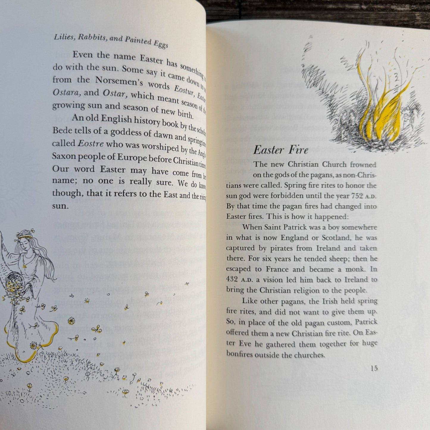 Lilies, Rabbits, and Painted Eggs: The Story of the Easter Symbols by Edna Barth (1970) - Pretty Old Books