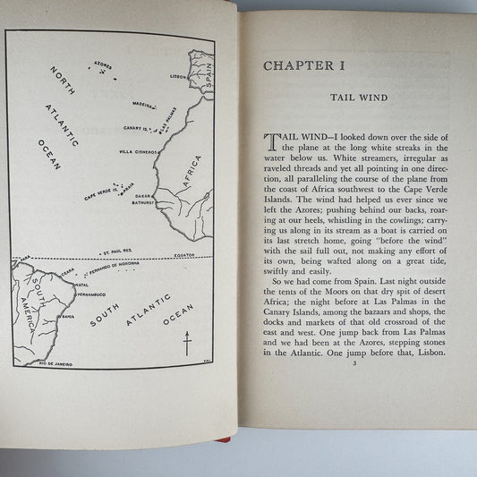 Listen! The Wind, Anne Morrow Lindbergh, 1st Ed., 1938 - Pretty Old Books