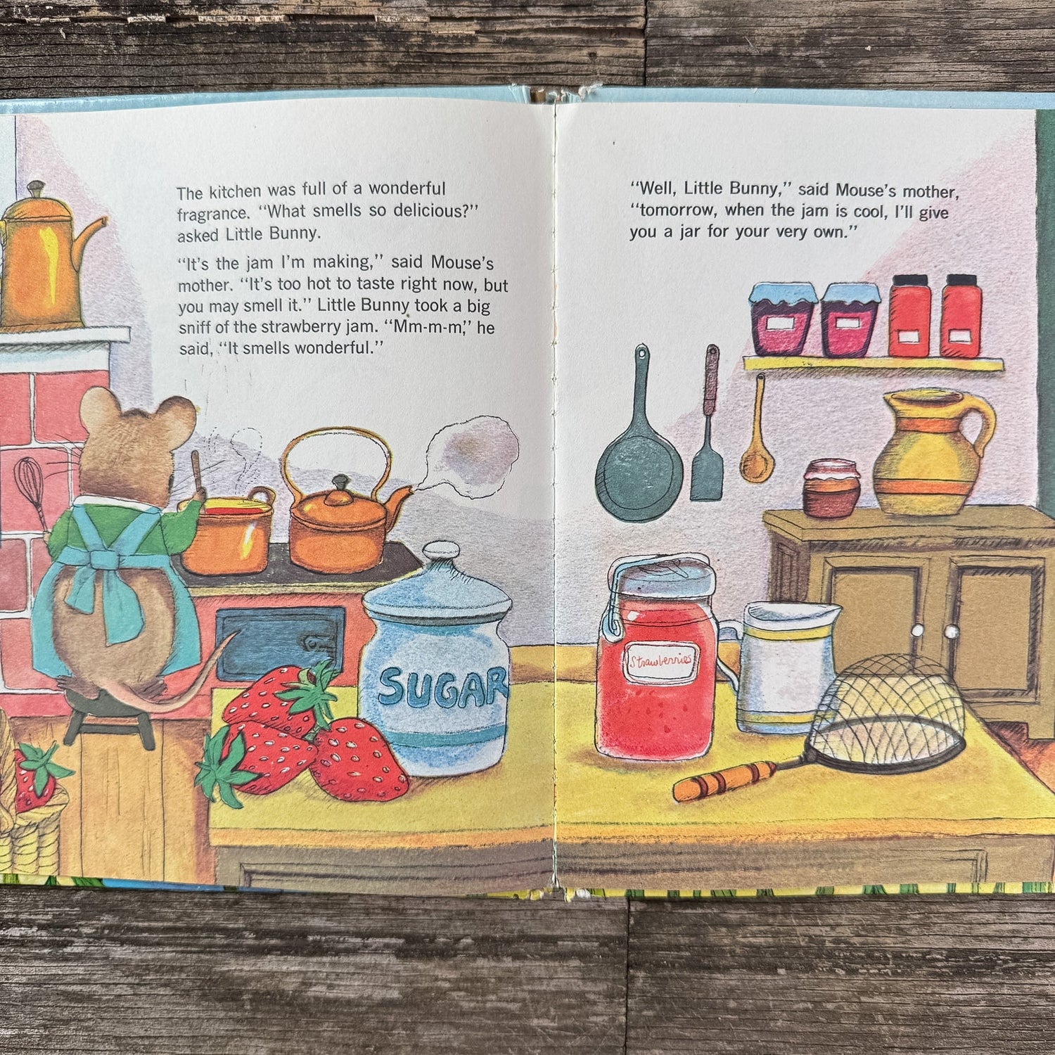 Little Bunny Follows His Nose, Katherine Howard, 1971 Scratch & Sniff - Pretty Old Books