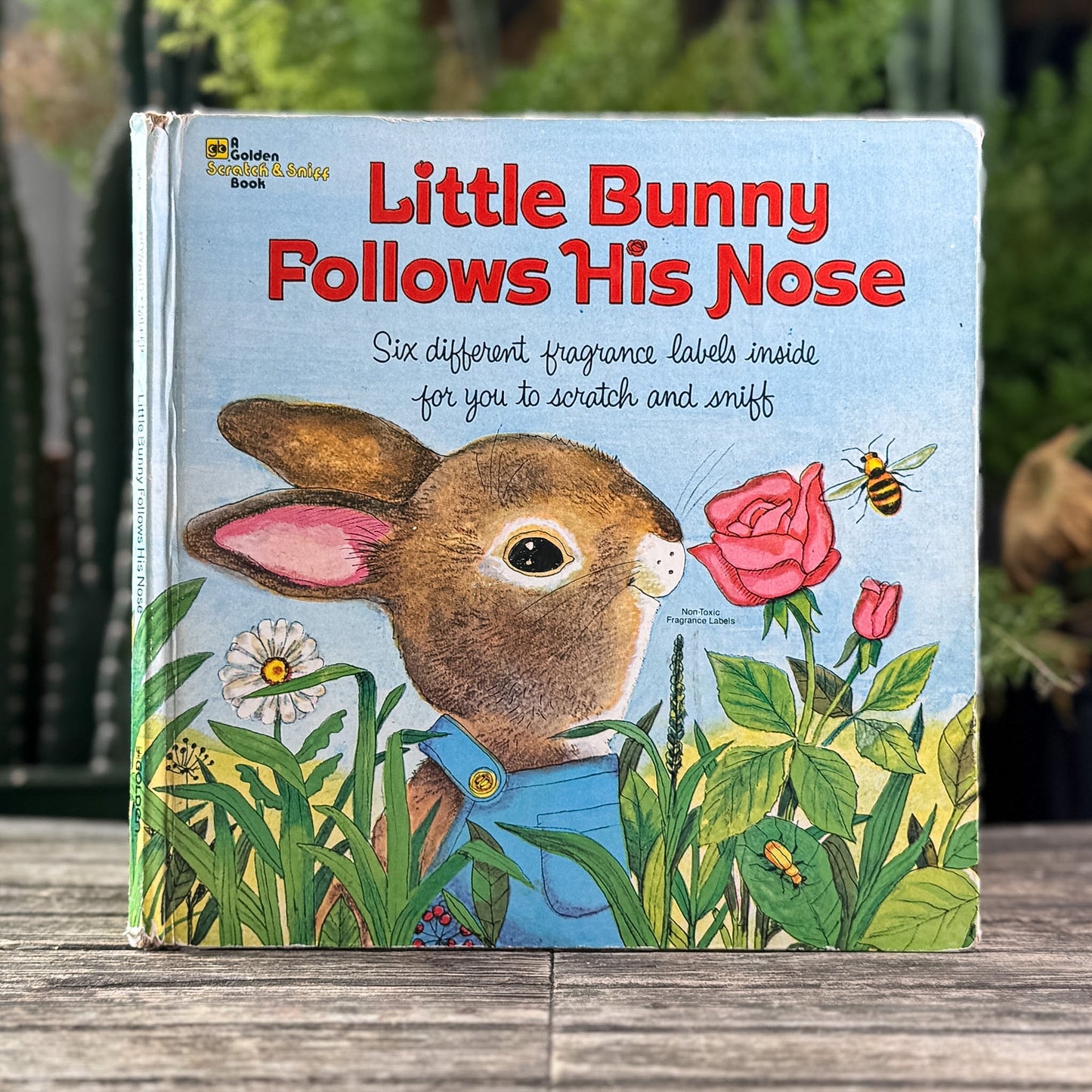 Little Bunny Follows His Nose, Katherine Howard, 1971 Scratch & Sniff - Pretty Old Books