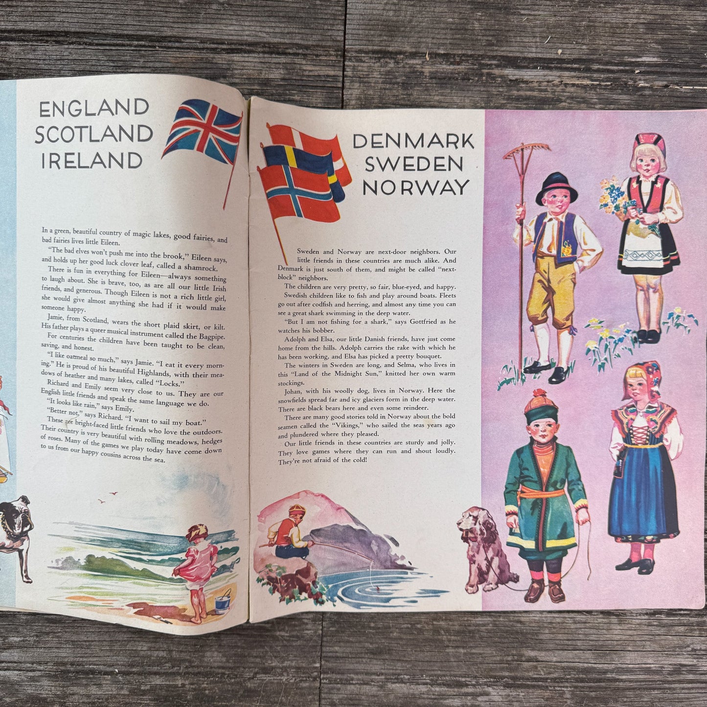 Little Friends From Many Lands, Mary Windsor, 1935 - Pretty Old Books