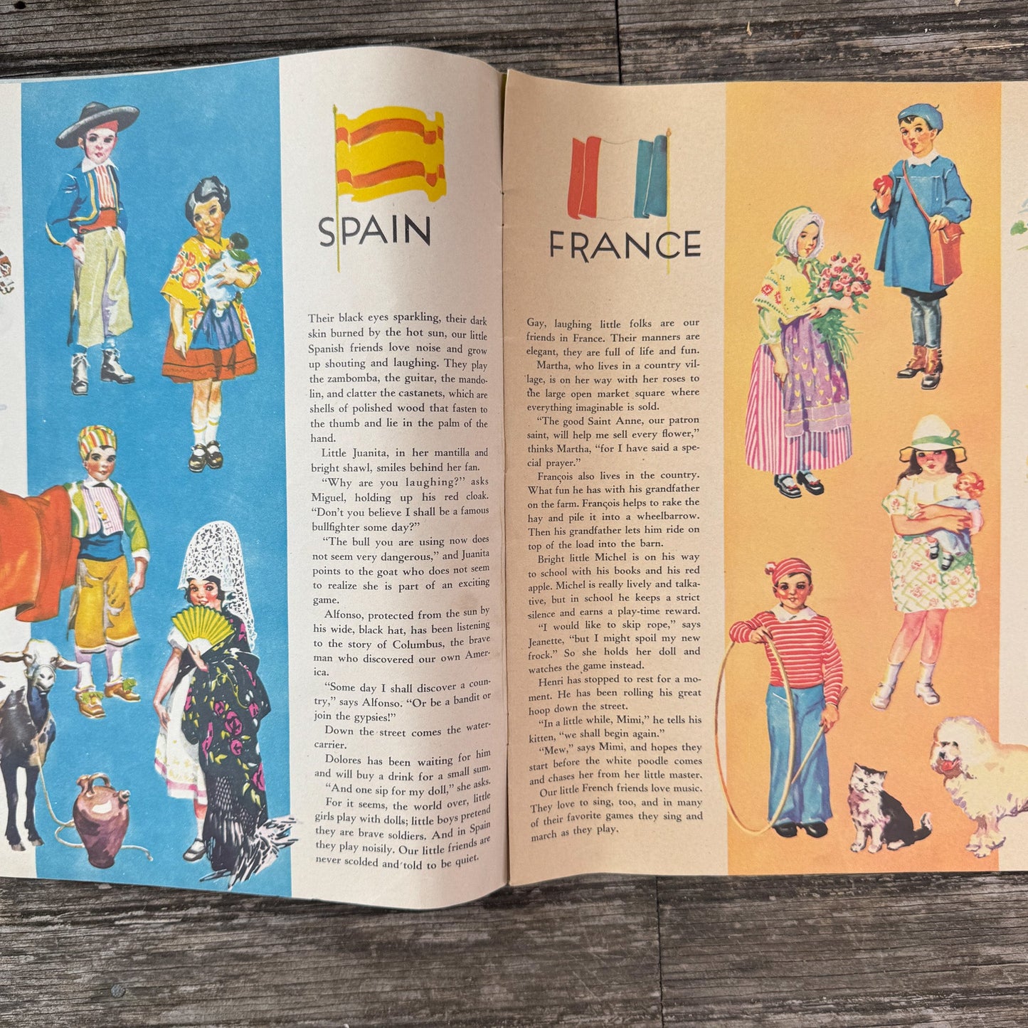 Little Friends From Many Lands, Mary Windsor, 1935 - Pretty Old Books