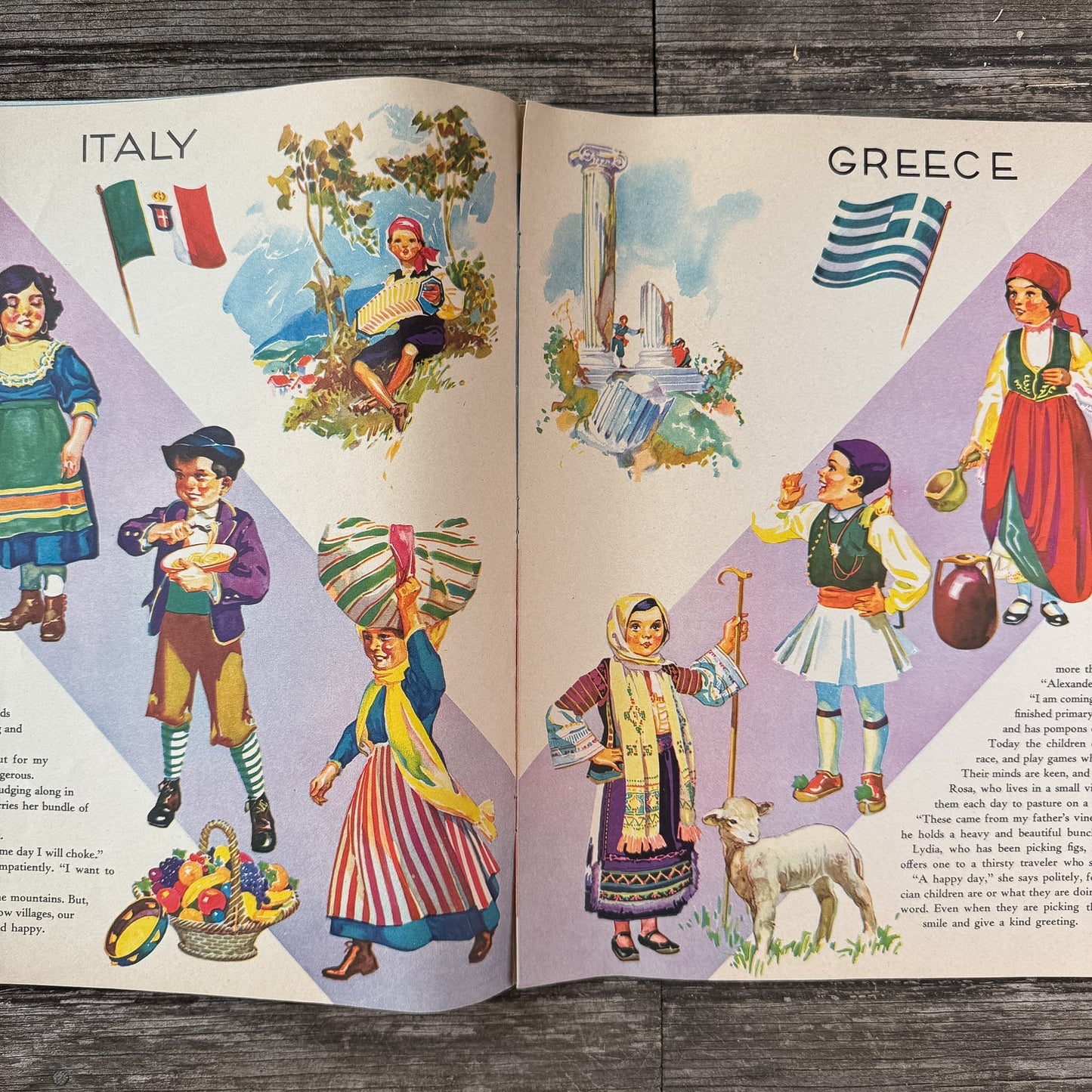 Little Friends From Many Lands, Mary Windsor, 1935 - Pretty Old Books