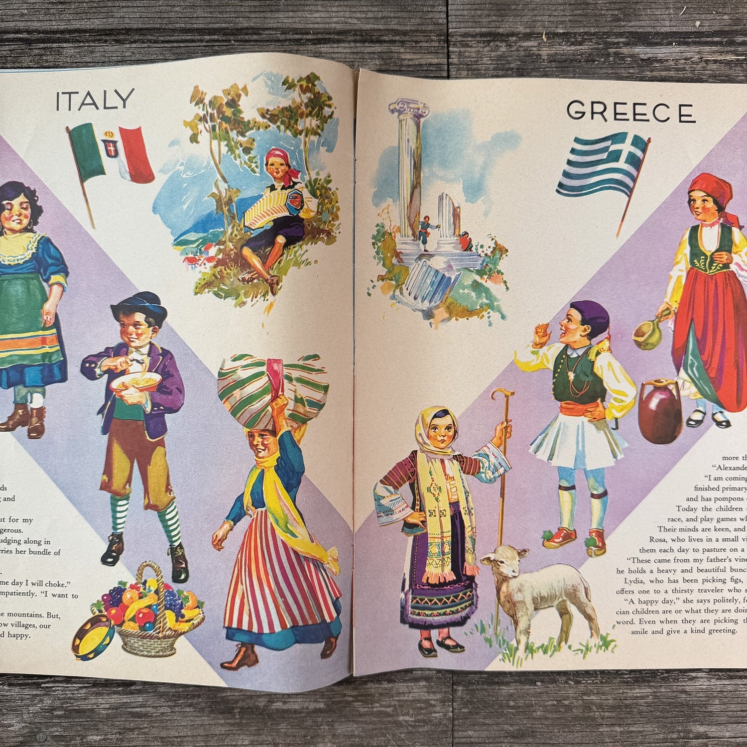 Little Friends From Many Lands, Mary Windsor, 1935 - Pretty Old Books