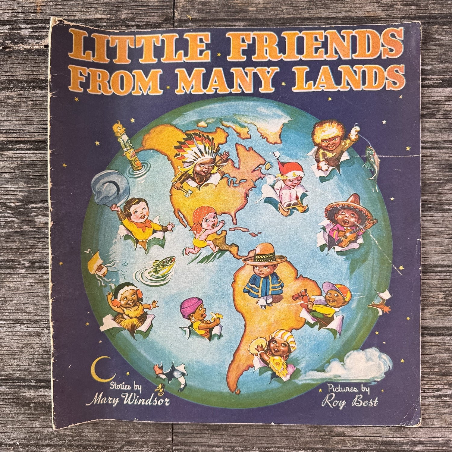 Little Friends From Many Lands, Mary Windsor, 1935 - Pretty Old Books