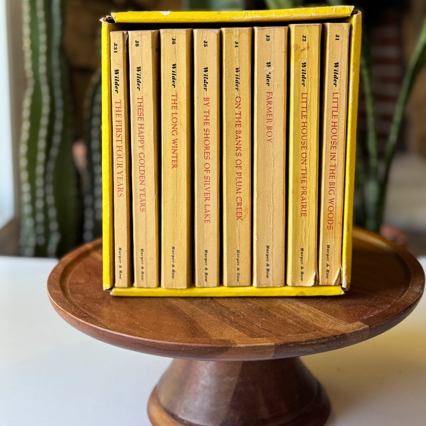 Little House on the Prairie Boxed Set, 1971 Yellow, Missing One Volume - Pretty Old Books