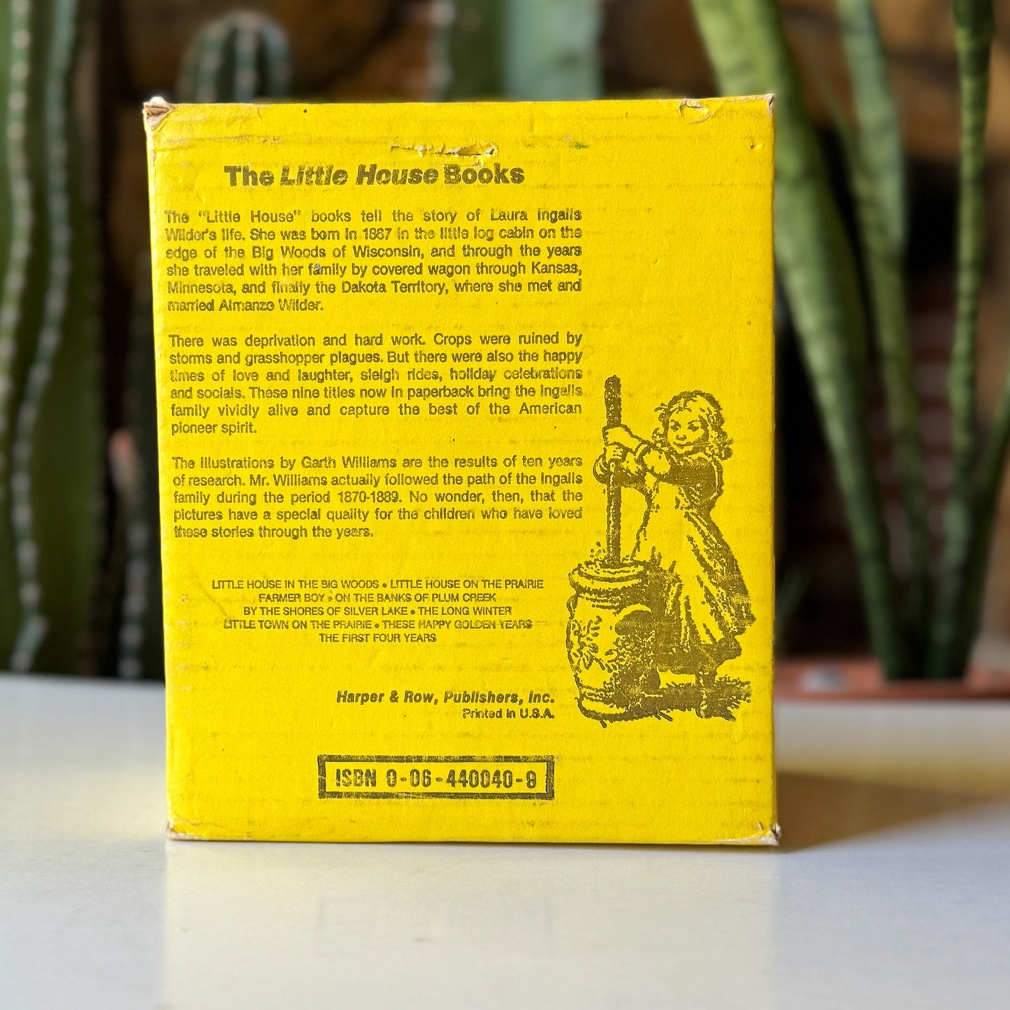 Little House on the Prairie Boxed Set, 1971 Yellow, Missing One Volume - Pretty Old Books