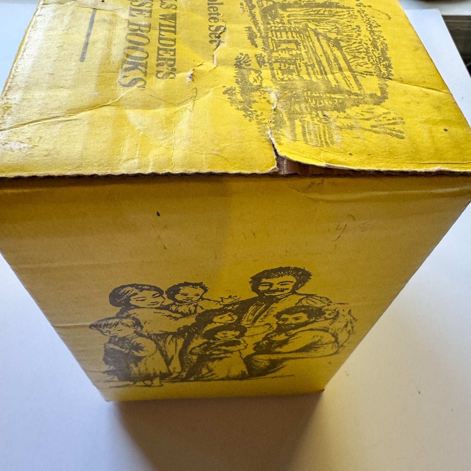 Little House on the Prairie Boxed Set, 1971 Yellow, Missing One Volume - Pretty Old Books