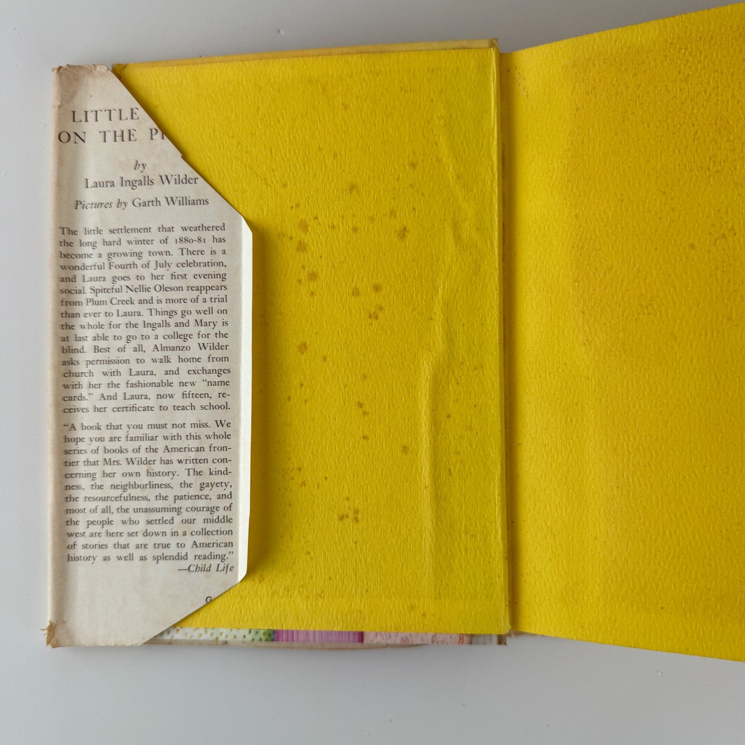 Little Town on the Prairie, Vintage Hardcover with Dust Jacket - Pretty Old Books