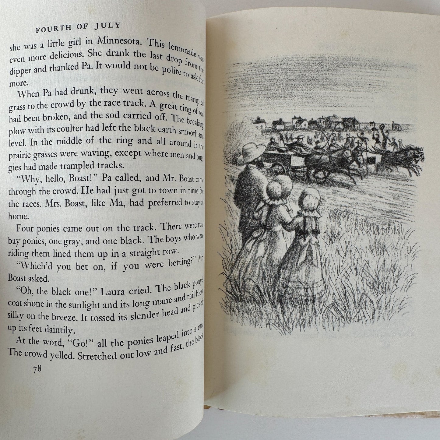 Little Town on the Prairie, Vintage Hardcover with Dust Jacket - Pretty Old Books