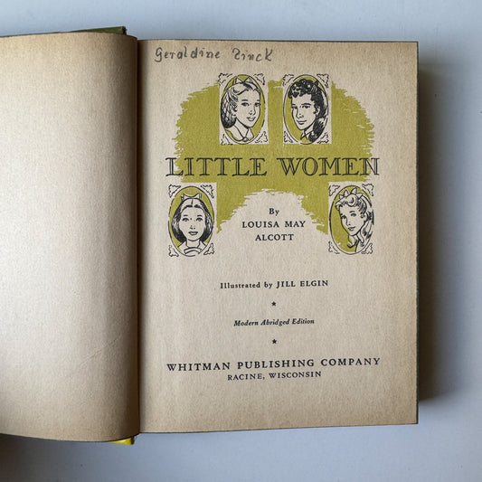 Little Women, Whitman Classics Abridged Edition, 1955 - Pretty Old Books