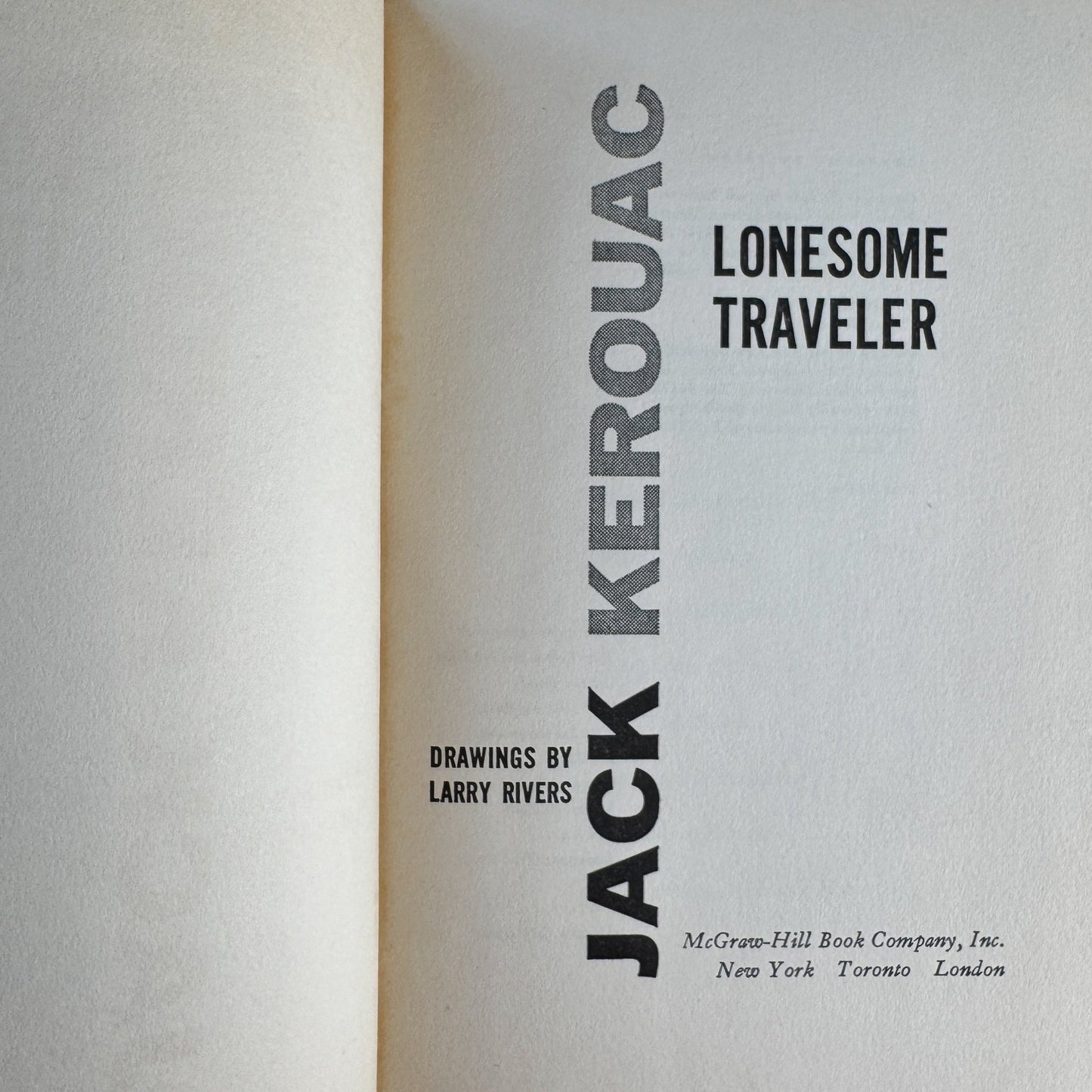 Lonesome Traveler, Jack Kerouac, First Edition, 1960 - Pretty Old Books