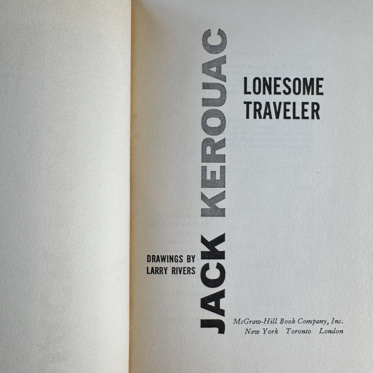 Lonesome Traveler, Jack Kerouac, First Edition, 1960 - Pretty Old Books