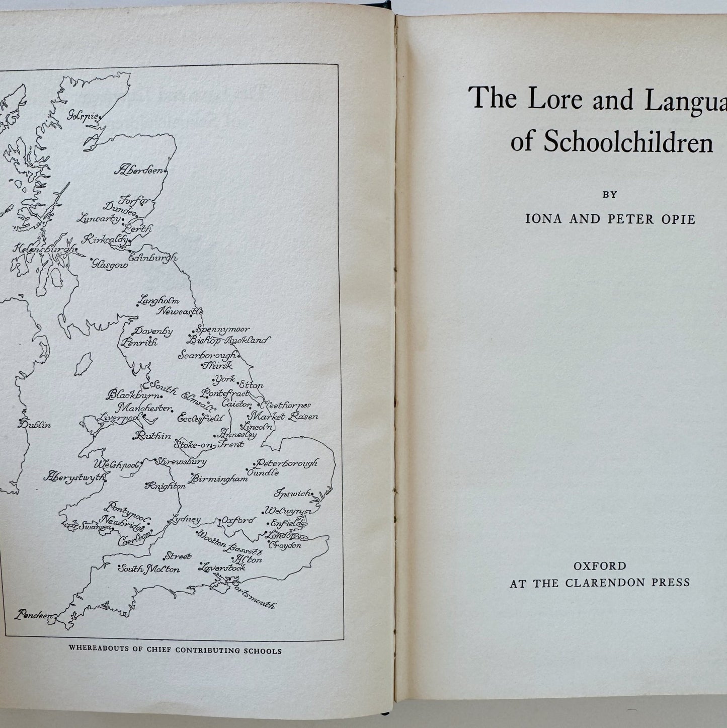 Lore and Language of School Children - Oxford University Press - 1960 Hardcover - Pretty Old Books