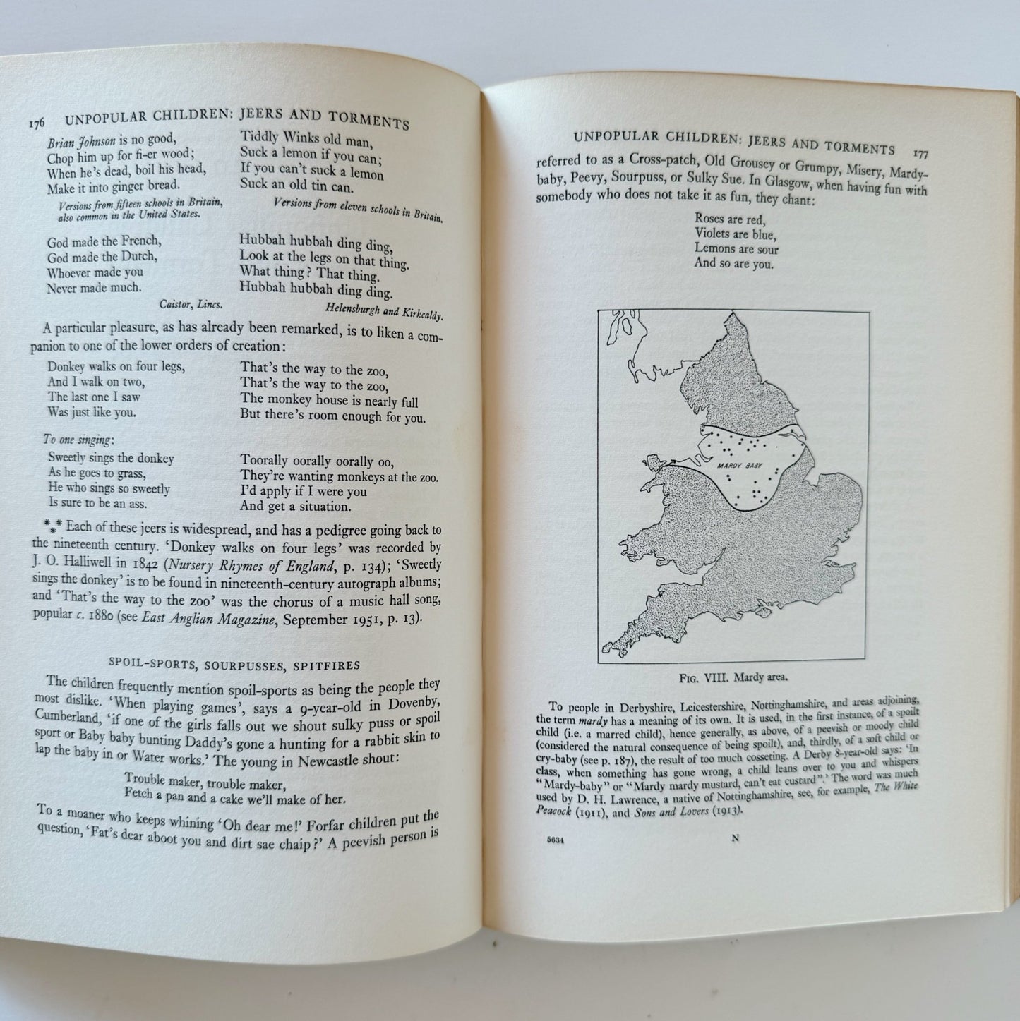 Lore and Language of School Children - Oxford University Press - 1960 Hardcover - Pretty Old Books