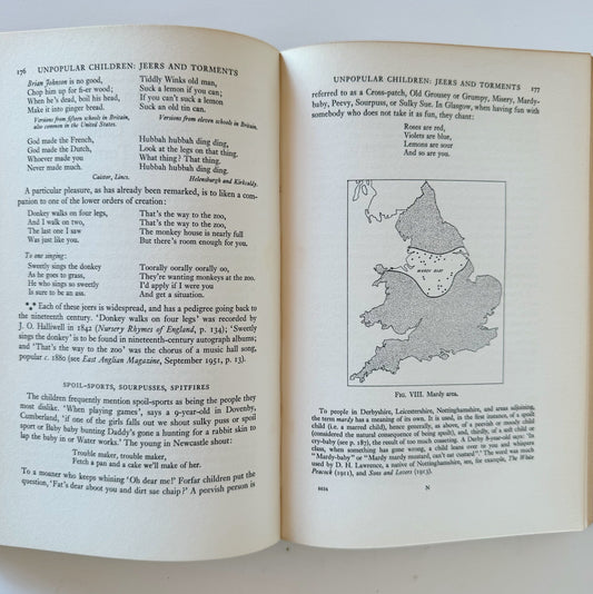 Lore and Language of School Children - Oxford University Press - 1960 Hardcover - Pretty Old Books