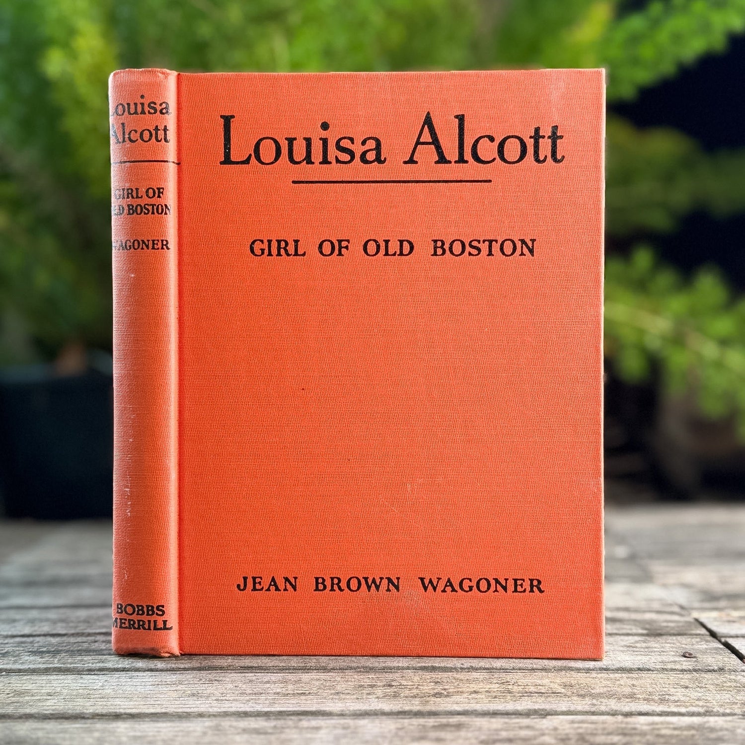 Louisa Alcott: Girl of Old Boston, Jean Brown Wagoner, 1943, Childhood of Famous Americans Series - Pretty Old Books