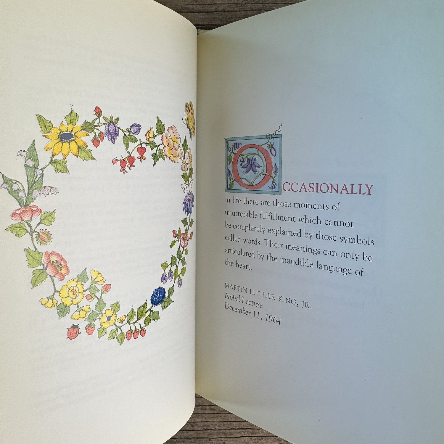 Love and Joy, Judy Pelikan, 1994, Set of Two Illustrated Quotation Books - Pretty Old Books