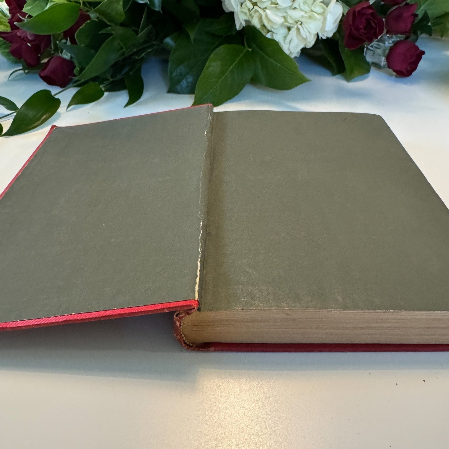 Lucile, Owen Meredith, 1880, Red Antique Ornate Hardcover - Pretty Old Books