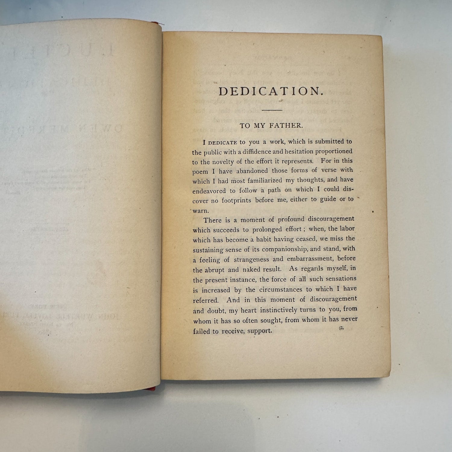 Lucile, Owen Meredith, 1880, Red Antique Ornate Hardcover - Pretty Old Books