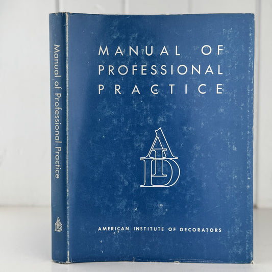 Manual of Professional Practice, American Institute of Decorators, 1955 - Pretty Old Books