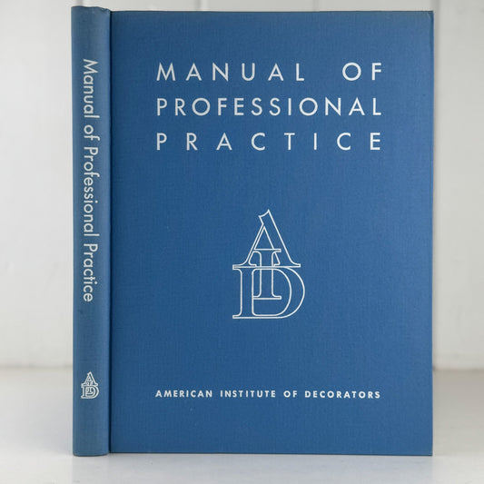 Manual of Professional Practice, American Institute of Decorators, 1955 - Pretty Old Books