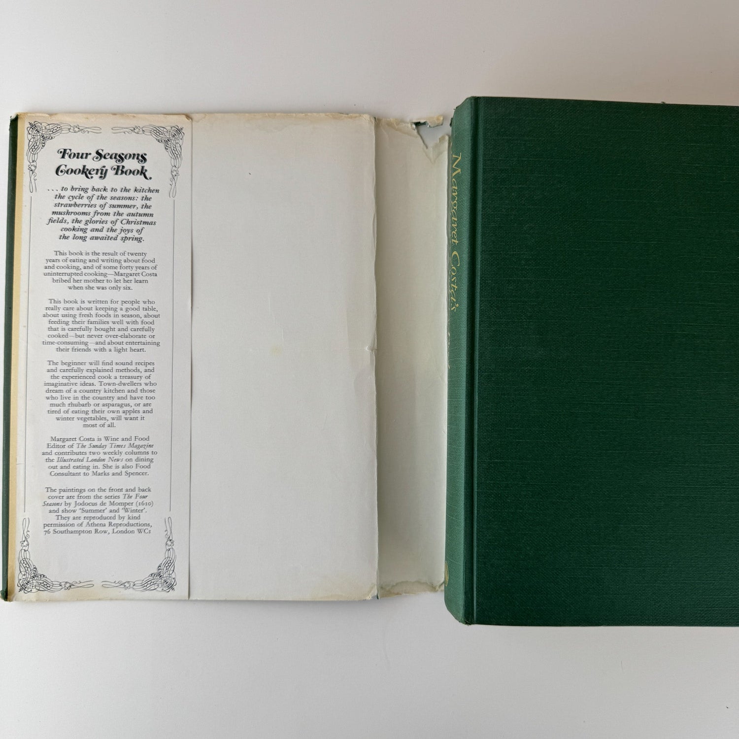 Margaret Costa's Four Seasons Cookery Book, 1970 Signed Cook Book - Pretty Old Books