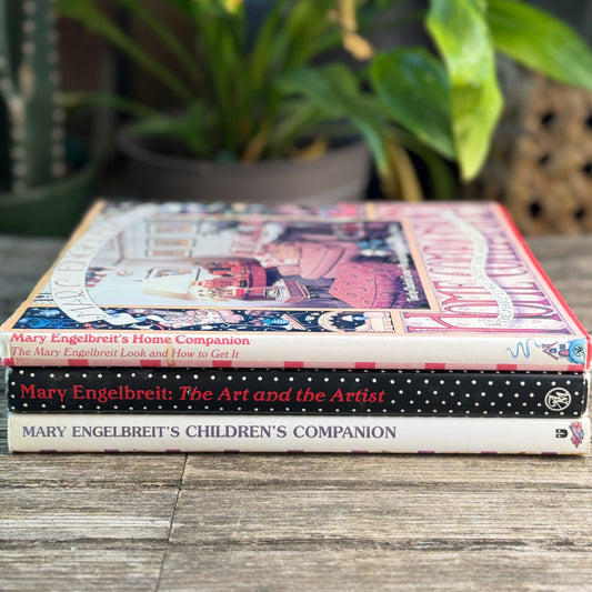 Mary Engelbreit Set: The Art and the Artist (1996), Home Companion (1994), Children's Companion (1997) - Pretty Old Books