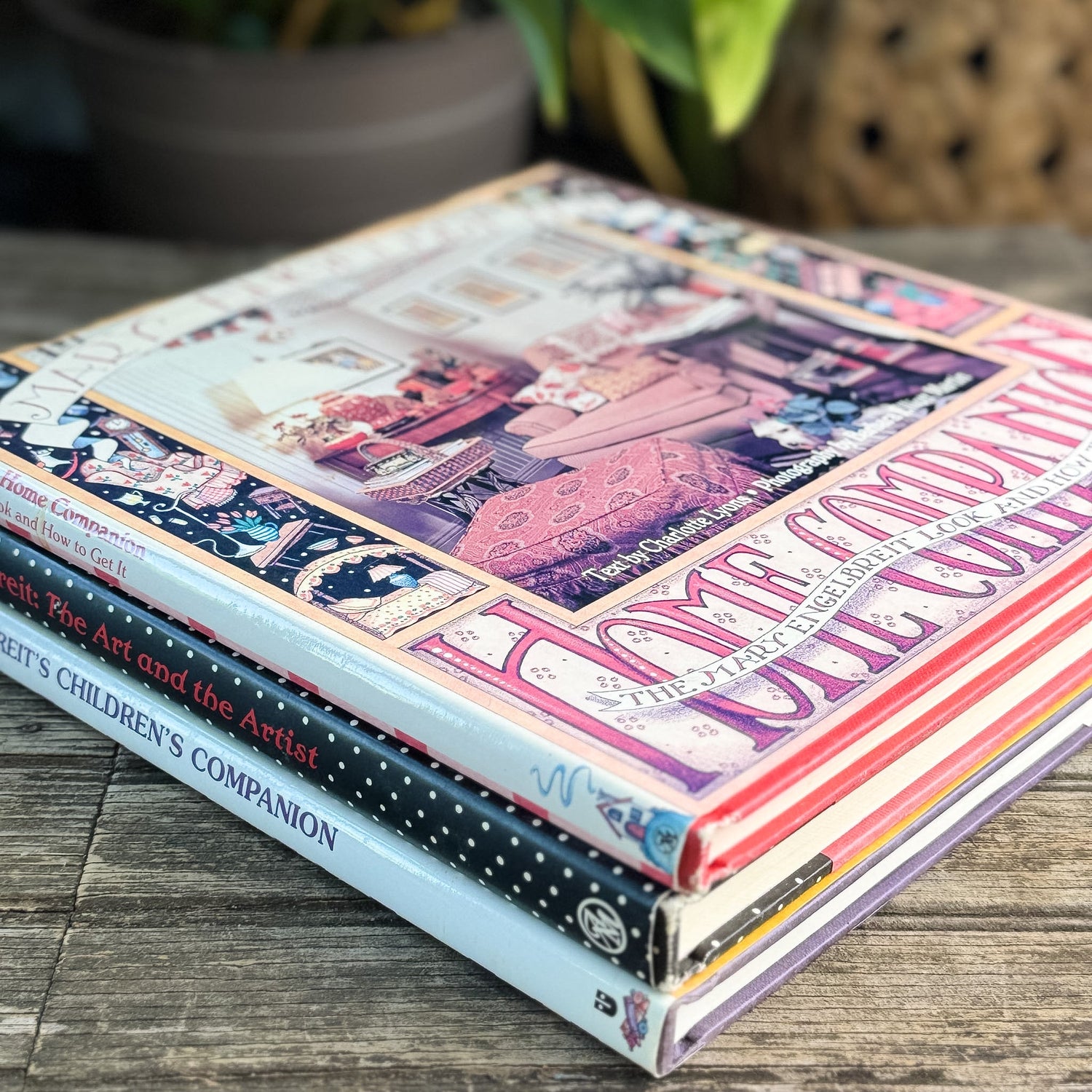Mary Engelbreit Set: The Art and the Artist (1996), Home Companion (1994), Children's Companion (1997) - Pretty Old Books