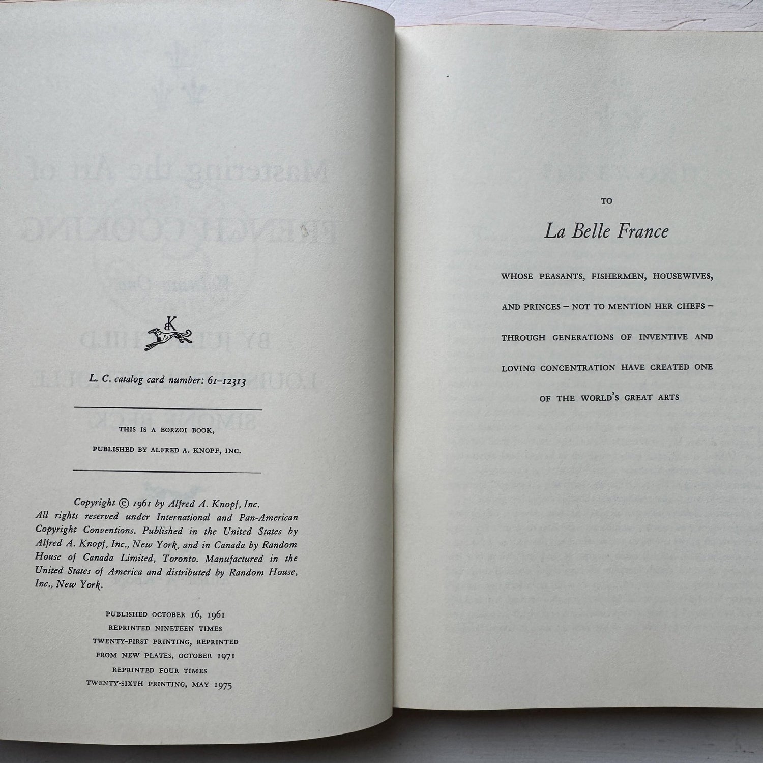 Mastering the Art of French Cooking, Volume One, Julia Child, 1975, Hardcover - Pretty Old Books