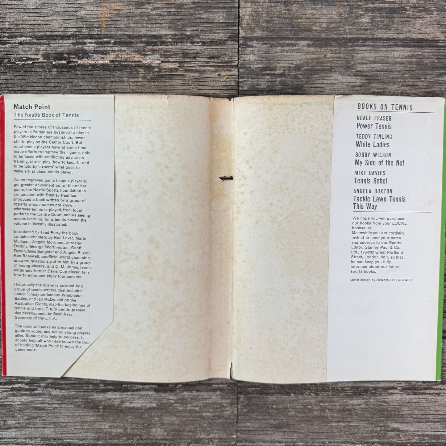 Match Point: The Nestlé Book of Tennis, 1963 - Pretty Old Books