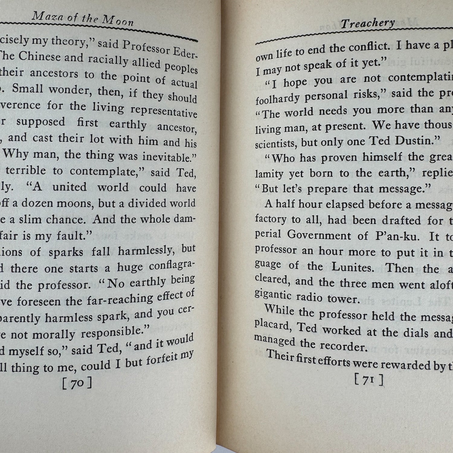 Maza of the Moon, Otis Adelbert Kline, 1930 Science Fiction - Pretty Old Books