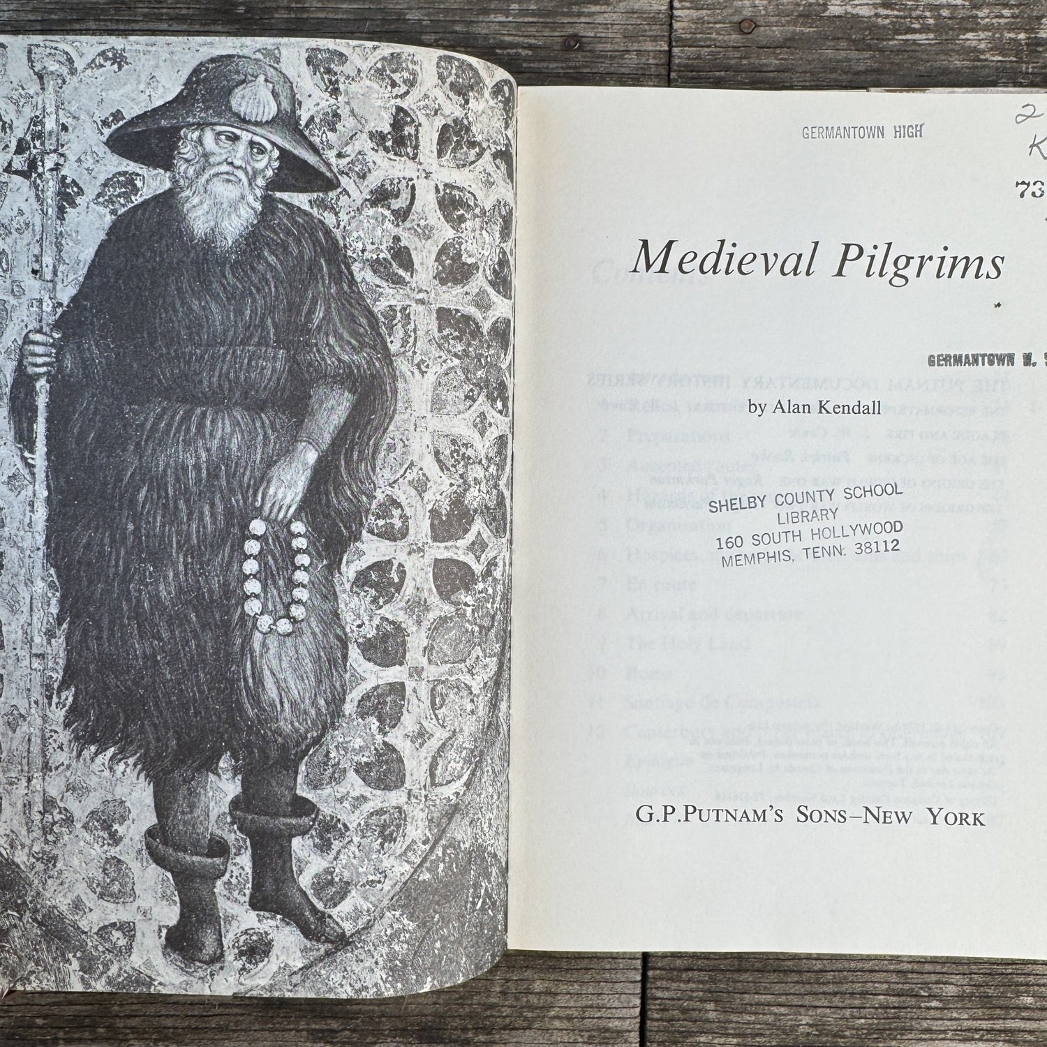 Medieval Pilgrims, Alan Kendall, Christian Pilgrimage History, 1970 - Pretty Old Books