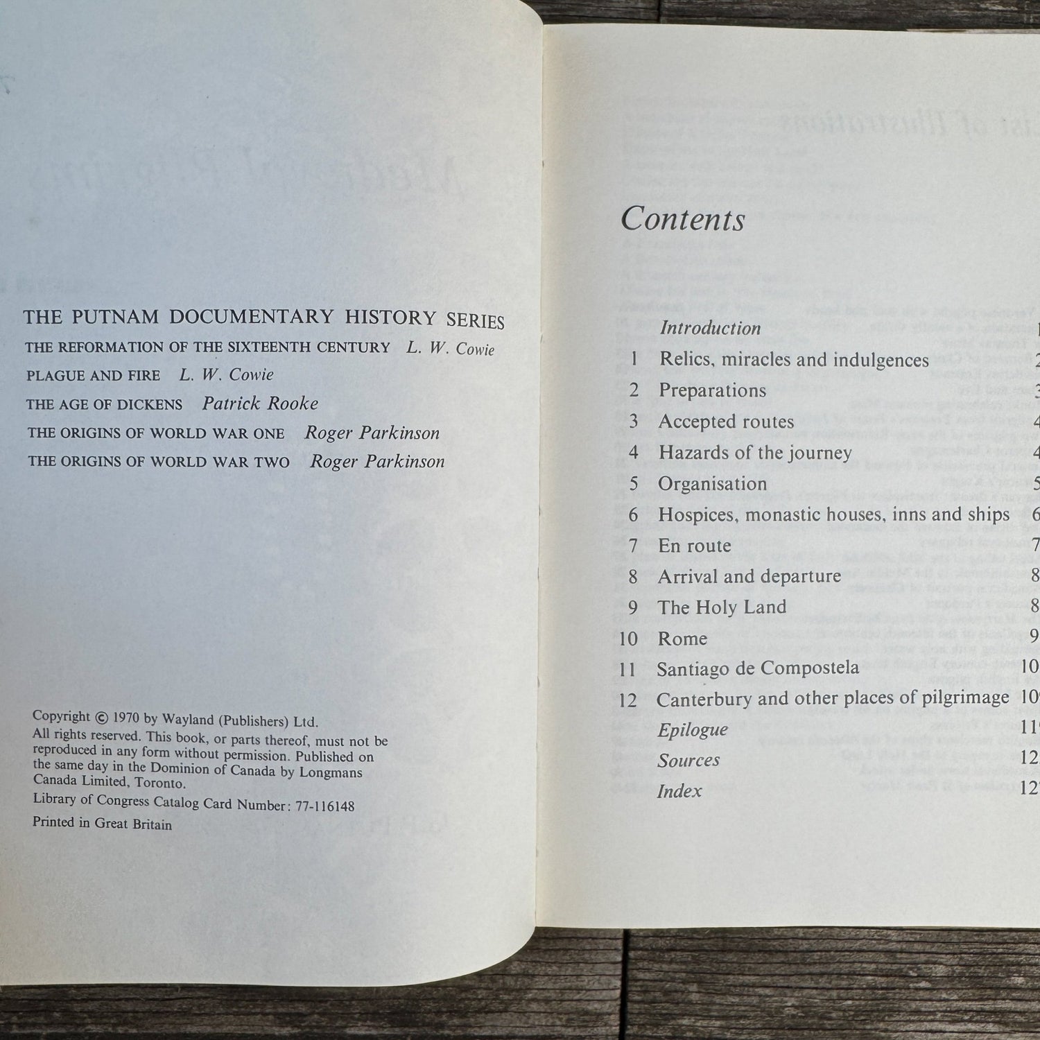 Medieval Pilgrims, Alan Kendall, Christian Pilgrimage History, 1970 - Pretty Old Books