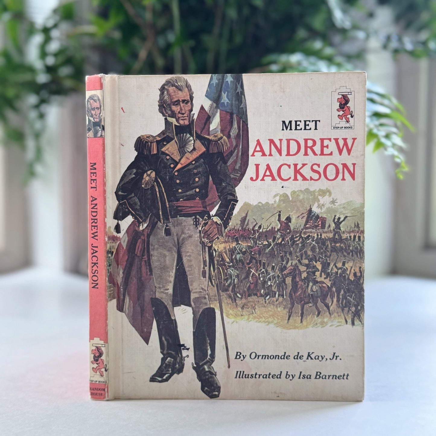 Meet Andrew Jackson, 1967 Step - Up Books Book Club Edition, Juvenile Biography - Pretty Old Books