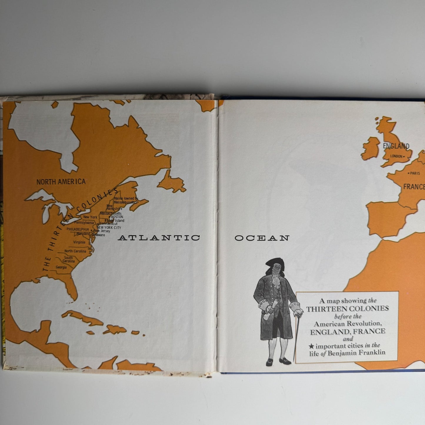 Meet Benjamin Franklin, 1968 Step - Up Books Juvenile Biography - Pretty Old Books