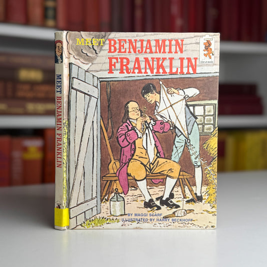 Meet Benjamin Franklin, 1968 Step - Up Books Juvenile Biography - Pretty Old Books
