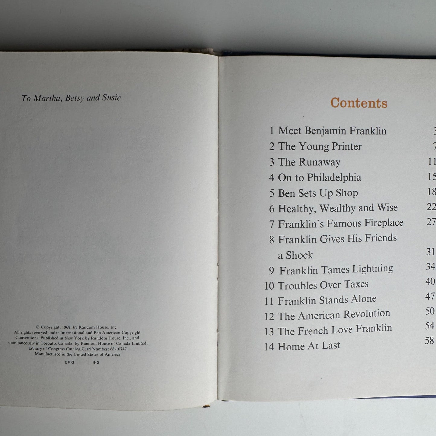 Meet Benjamin Franklin, 1968 Step - Up Books Juvenile Biography - Pretty Old Books