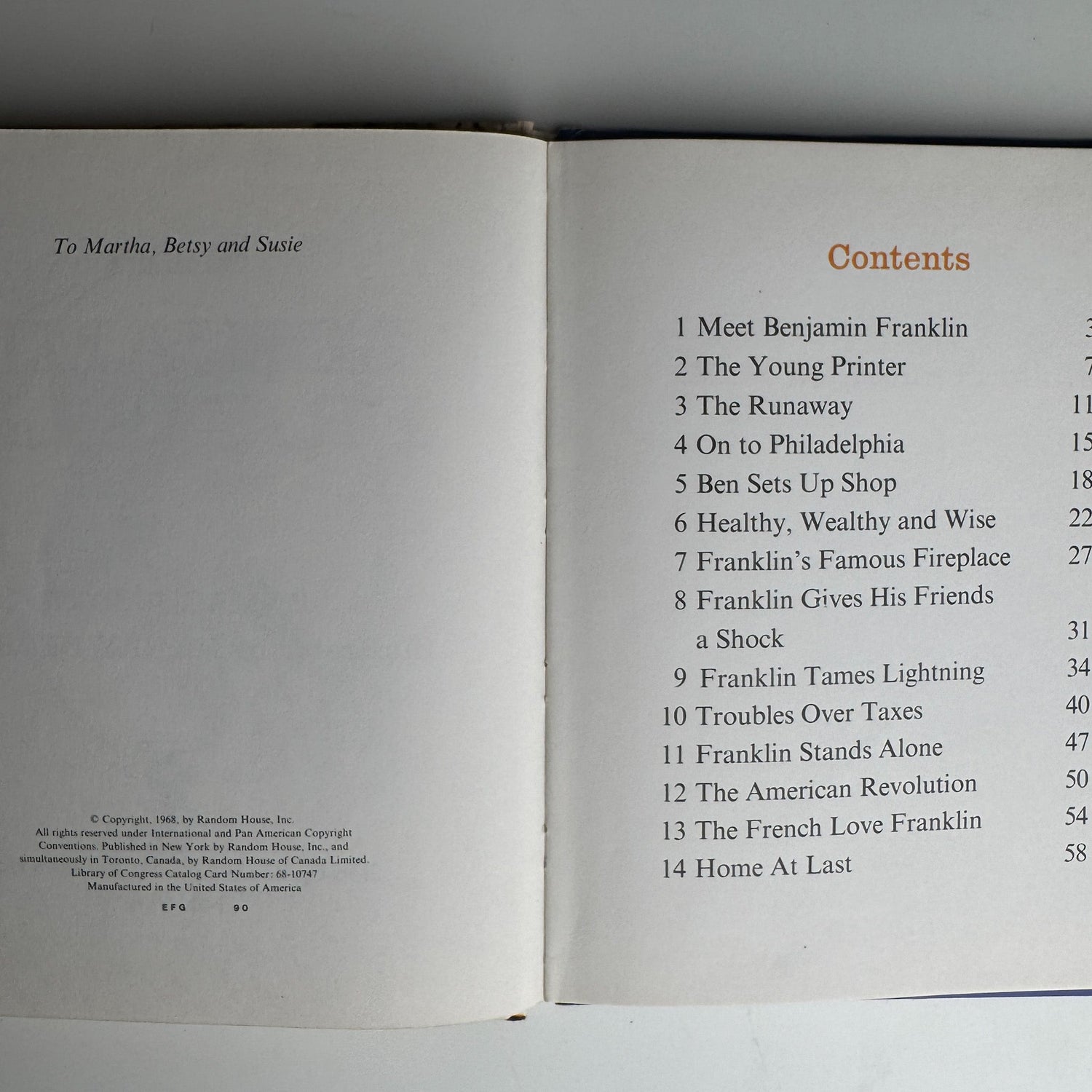 Meet Benjamin Franklin, 1968 Step - Up Books Juvenile Biography - Pretty Old Books