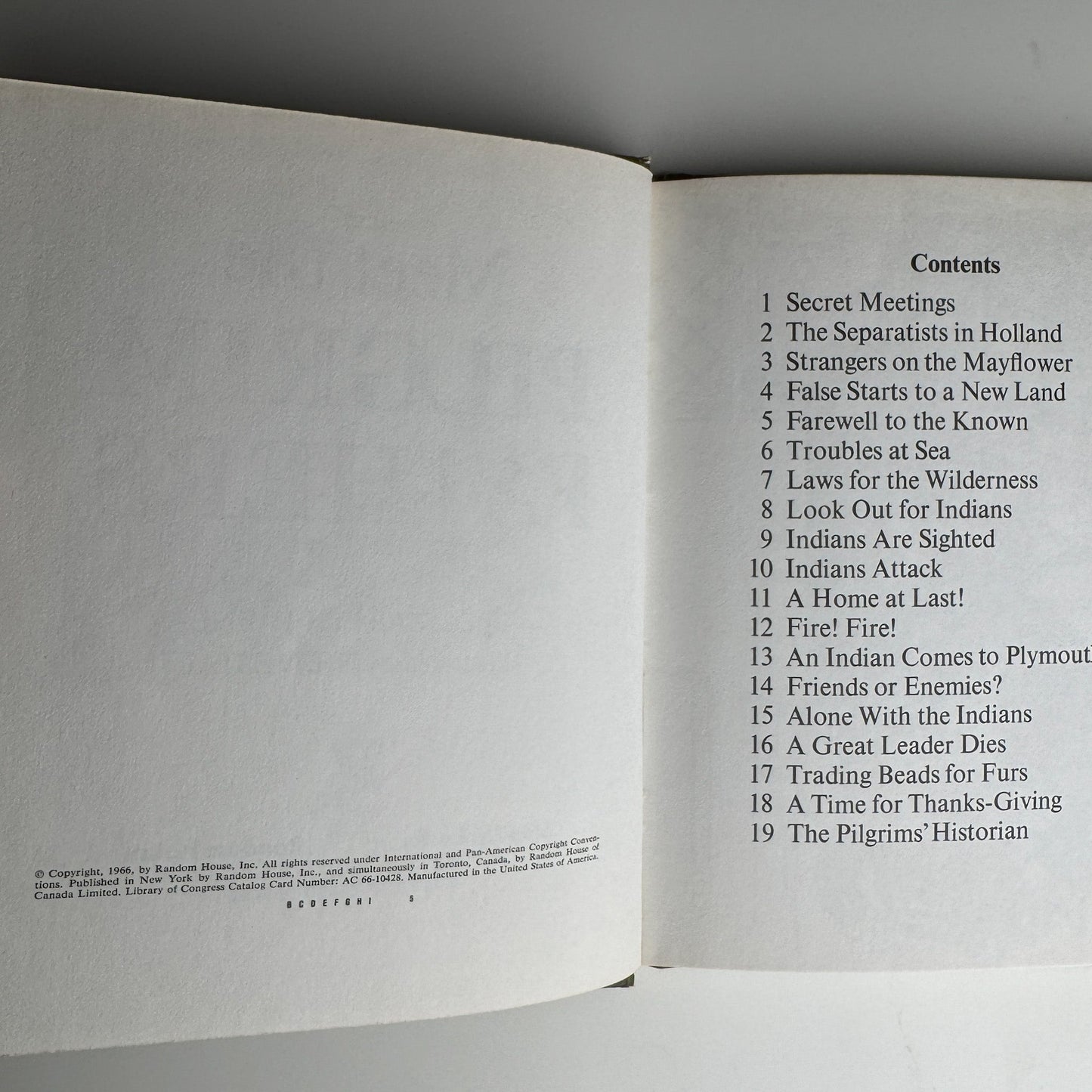 Meet the Pilgrim Fathers, 1966 Step - Up Books Juvenile Biography - Pretty Old Books