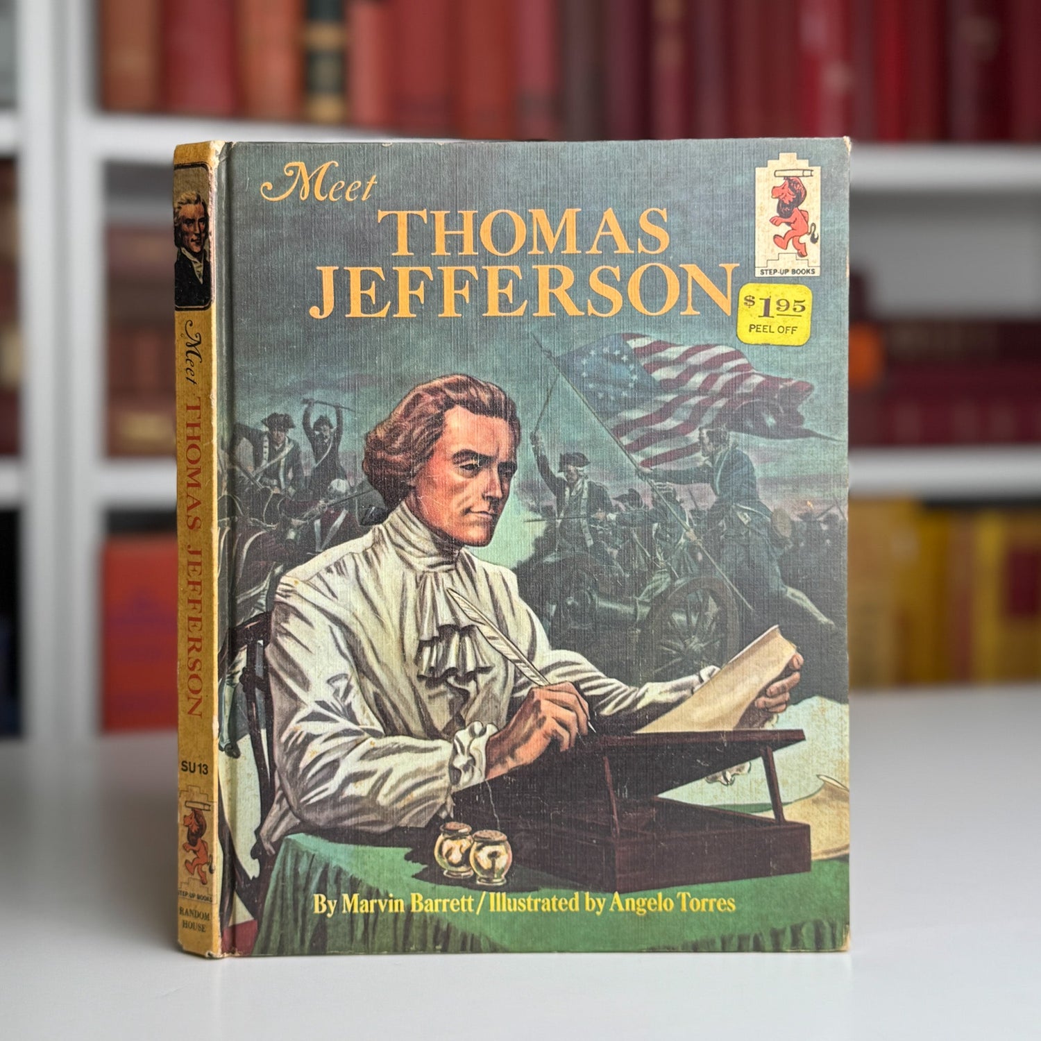 Meet Thomas Jefferson, 1967 Step - Up Books Juvenile Biography - Pretty Old Books