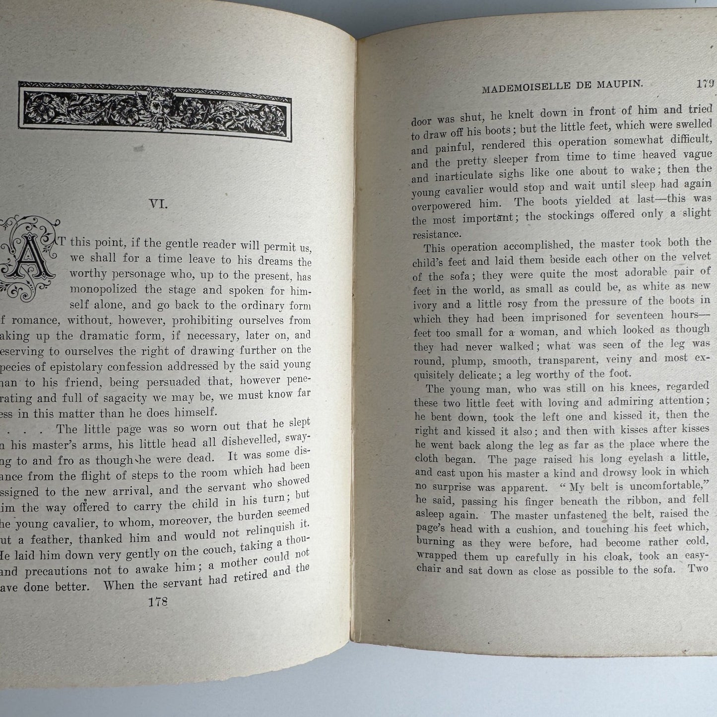 Memoir of Mademoiselle de Maupin, Theophile Gautier Edition, Rare Late 1800s Edition - Pretty Old Books