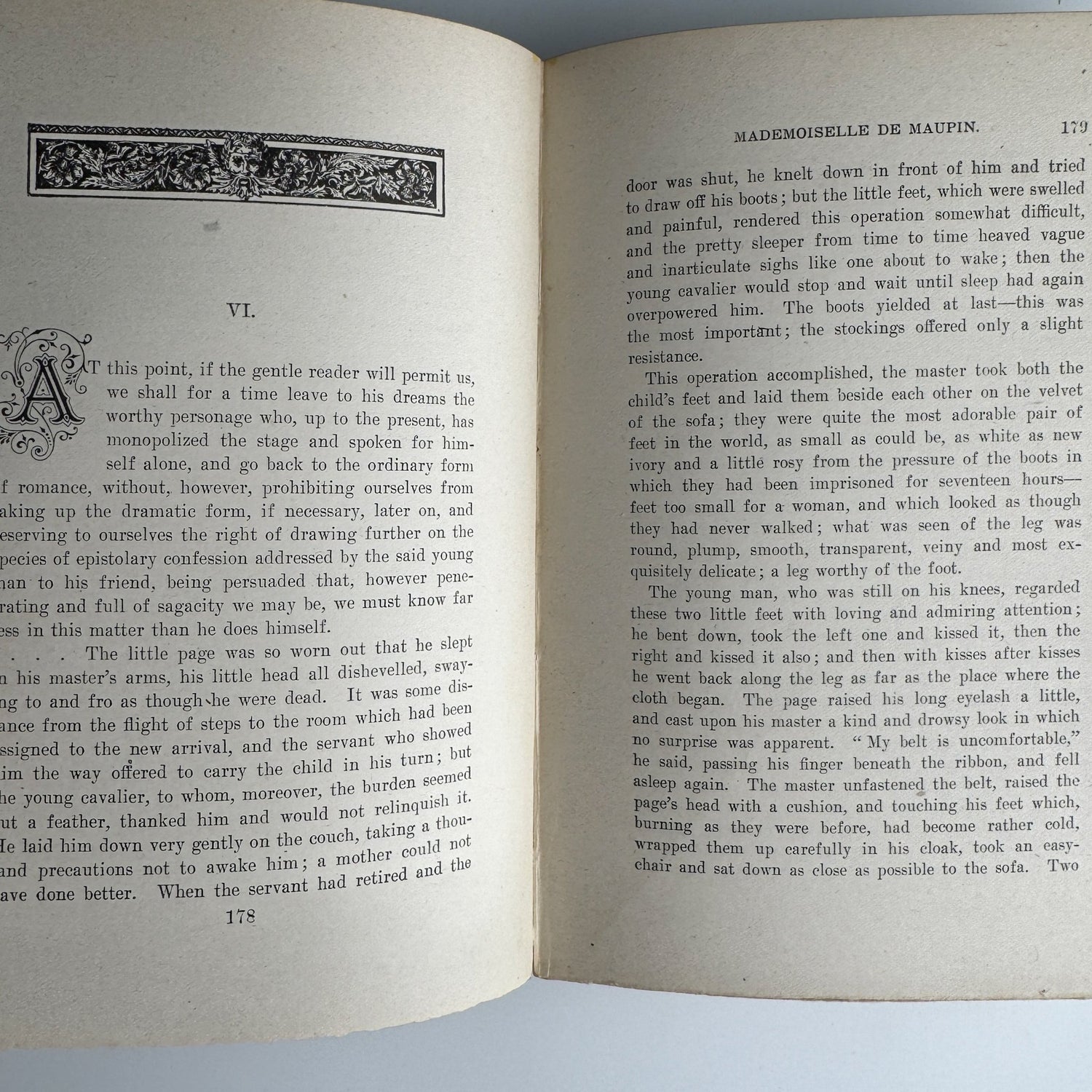Memoir of Mademoiselle de Maupin, Theophile Gautier Edition, Rare Late 1800s Edition - Pretty Old Books