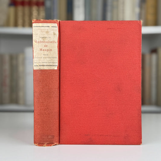 Memoir of Mademoiselle de Maupin, Theophile Gautier Edition, Rare Late 1800s Edition - Pretty Old Books