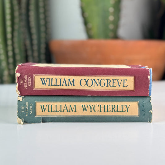 Mermaid Series of William Congreve & William Wycherley (A.A. Wyn, 1949), Set of 2 Restoration Drama Editions - Pretty Old Books