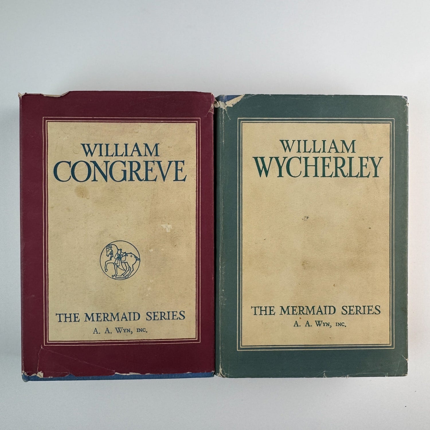 Mermaid Series of William Congreve & William Wycherley (A.A. Wyn, 1949), Set of 2 Restoration Drama Editions - Pretty Old Books