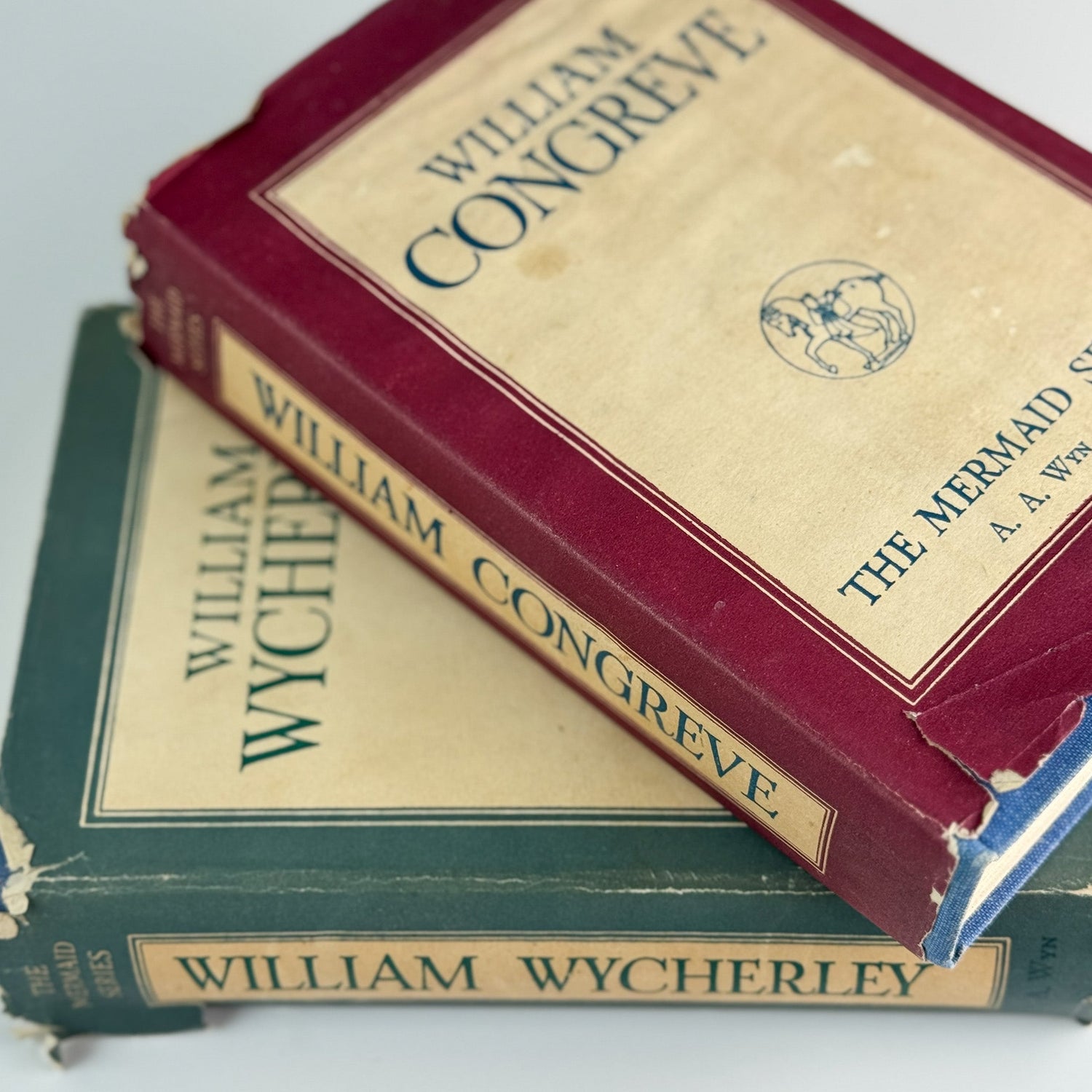 Mermaid Series of William Congreve & William Wycherley (A.A. Wyn, 1949), Set of 2 Restoration Drama Editions - Pretty Old Books