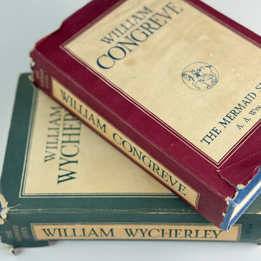 Mermaid Series of William Congreve & William Wycherley (A.A. Wyn, 1949), Set of 2 Restoration Drama Editions - Pretty Old Books